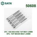 Mata Bor 50608 - 5Pc. Hss Machine Tap M8 X 1.25 mm Sata Tools