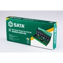 Mata Bor Tap Senai 50452 32 Pcs Hss Coarse Thread Tap & Die Sata Tools