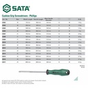 Obeng Plus 3 X 200 mm 63517 Cushion Grip PH Screwdriver Sata Tools