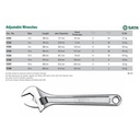 Kunci Inggris 8" / 200 mm 47203 Adjustable Wrench Sata Tools
