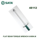 Kunci Torsi Kunci Pas 48112 Flat Beam Torque Wrench 0-500Nm Sata Tools