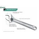 Kunci Inggris 18" / 450 mm 47207 Adjustable Wrench Sata Tools