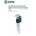 Kunci L Set 9 Pcs Extra Long Hex Key 09103A (Metric) Sata Tools