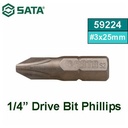 Mata Obeng Plus 59224 1/4" 25L Bit PH 3 X 25 mm - 5 Pc/Pack Sata Tools