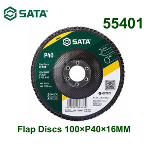 Mata Gerinda 55401 - Flap Discs 100 X P40 X 16 mm Sata Tools