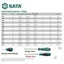 Obeng Plus 0 X 100 mm 63503 Cushion Grip PH Screwdriver Sata Tools