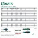Obeng Plus 0 X 200 mm 63505 Cushion Grip PH Screwdriver Sata Tools