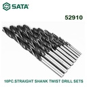 Mata Bor 52910 - 10Pc.Straight Shank Twist Drill Sets Sata Tools