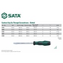 Obeng Ketok Minus 8 x 250 mm 61608 Slotted Screwdriver Sata Tools