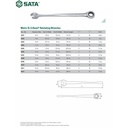 Kunci Ring Pas Ratchet Anti Sakit 8 mm 46301 X-Beam Wrench Sata Tools