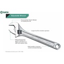 Kunci Inggris 4" / 100 mm 47201 Adjustable Wrench Sata Tools