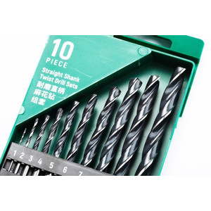 Mata Bor 52910 - 10Pc.Straight Shank Twist Drill Sets Sata Tools