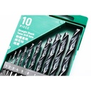 Mata Bor 52910 - 10Pc.Straight Shank Twist Drill Sets Sata Tools