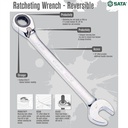 Kunci Ring Pas Bolak Balik 19 mm 46612 Rvsbl Ratchet Wrench Sata Tools