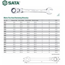 Kunci Ring Pas 22mm Flex Head Ratcheting Wrenches 46413 Sata Tools