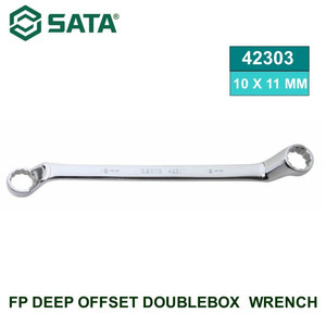 Kunci Double Ring 70° 42303 10 X 11 mm Deep D. Box Wrench Sata Tools