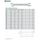 Kunci Pas Double 10 X 12 mm - Double Open End Wrench 41203 Sata Tools