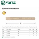 Pahat 18X200mm Anti Percikan 31172 Non Sparking Cold Chisel Sata Tools