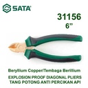 Tang Potong 6" Anti Api 31156 Non Sparking Diagonal Pliers Sata Tools