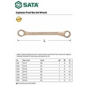Kunci Ring Anti Percikan Api 31137 30 X 32 mm Box End Wrench Sata Tool