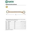 Kunci Ring Anti Percikan Api 31132 17 X 19 mm Box End Wrench Sata Tool