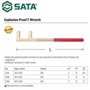 Kunci F 60X500 mm Anti Percikan 31193 Non Sparking F Wrench Sata Tools