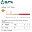 Kunci F 50X400 mm Anti Percikan 31192 Non Sparking F Wrench Sata Tools