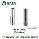 Kunci Sok Panjang 13816 1/2” /12.5mm 12PT Deep Socket 16 mm Sata Tools