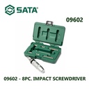 Obeng Ketok 8 Pcs Impak 09602 Impact Screwdrivers Set Sata Tools