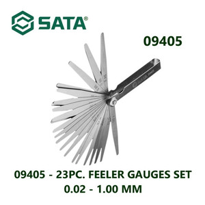 Kunci Stel Klep / Ukur Kerapatan 23 Pcs 09405 Feeler Gauges Sata Tools