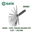 Kunci Stel Klep / Ukur Kerapatan 23 Pcs 09405 Feeler Gauges Sata Tools