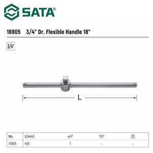 Gagang Kunci Sok 450 mm 16905 - 3/4" Dr. Sliding T-Handle 18"