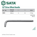 Kunci Gagang Sok 13919 1/2" Dr. Offset Handle 260 mm Sata Tools