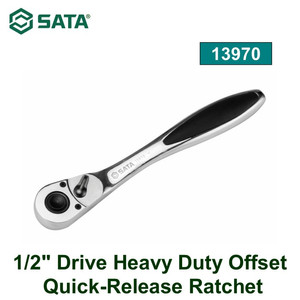 Gagang Kunci Sok 13970 1/2" Offset Quick-Release Ratchet Sata Tools