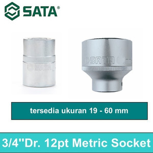 Kunci Mata Sok 16605 - Socket 3/4" Dr. 12PT. 23 mm Sata Tools