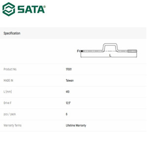 Gagang Kunci Sok 17001 - 1/2" Dr. Speed Handle Sata Tools