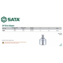 Adaptor Socket 16908 3/4" F X 1/2" M Adapter Sata Tools