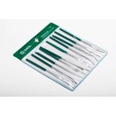 Kikir 3 X 140 mm Set 10 Pcs 03805 10Pcs Needle File Set Sata Tools