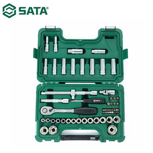 Kunci Shock Mata Sok 60 Pc Metrik 09007 1/2” 6PT Socket Set Sata Tools