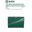 Kunci Ring Pas Kombinasi 14 Pc Metrik 09062 Comb Wrench Set Sata Tools