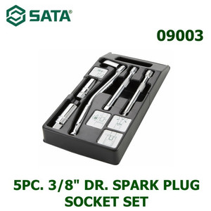 Kunci Shock Sok Busi 5 Pcs 09003 3/8" Dr Spark Plug Socket Sata Tools
