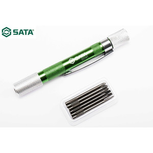 Obeng Presisi 03141 6Pc Precision Screwdriver Sl- Ph+ Tip Sata Tools