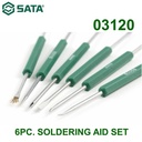 Alat Bantu Solder 03120 - 6Pc. Soldering Aid Set Sata Tools