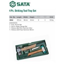 Palu Set 09932 SATA TOOLS 4 Pcs Striking Tool Tray Set 09932A