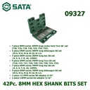 Mata Obeng Sata Tools 09327 ( 42 PCS. 8MM Hex Shank Bits Set )