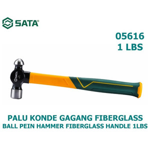Palu Konde 1 Lbs/16 Oz 05616 Ball Pein Hammer Fiber Handle Sata Tools