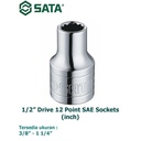 Kunci Shock Mata Sok Inci 13507 1/2″ 12 PT Socket 11/16" Sata Tools