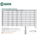 Kunci Shock Panjang Metrik 13413 1/2" 6PT Deep Socket 22 mm Sata Tools