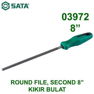 Kikir Besi Bulat 8" 03972 Round File, Second 8" Sata Tools