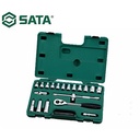 Kunci Shock Mata Sok 20 Pc Metrik 09005 1/2" 6PT Socket Set Sata Tools